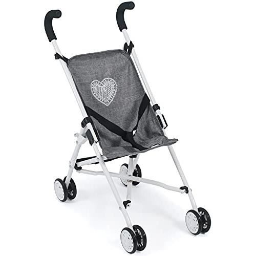 Bayer Chic 2000 587-76 Jara Poussette Combinée 2 En 1 Pour Poupées Jean Gris - Idéal 4 à 8 Ans