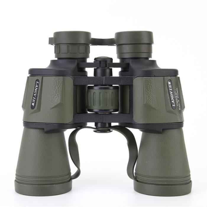 Jumelles 20X50 Ultra-claires Haute Puissance Jumelles Etanche et antibuée Avec Support de téléphone et boussole - Vert