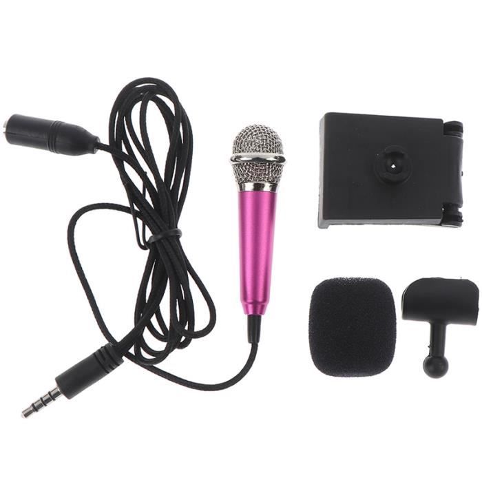 Pack microphone à condensateur rose gold pour filles