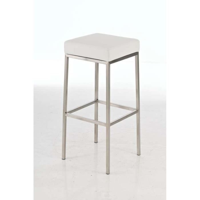 CLP Tabouret de bar MONTREAL E85, suport en acier inoxydable, hauteur