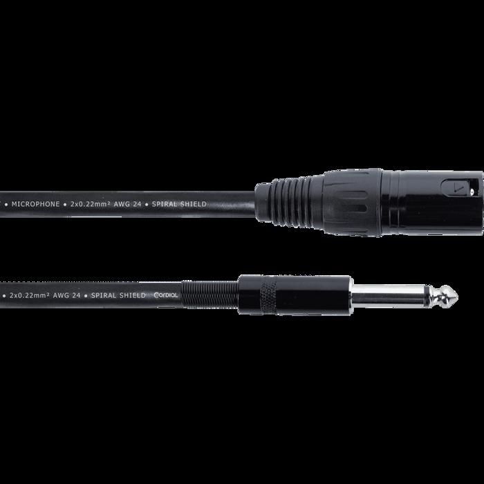 Cordial EM10MP - Câble audio xlr mâle / jack mono 10 m