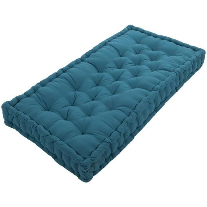Coussin Bleu Canard Et Or Cdiscount