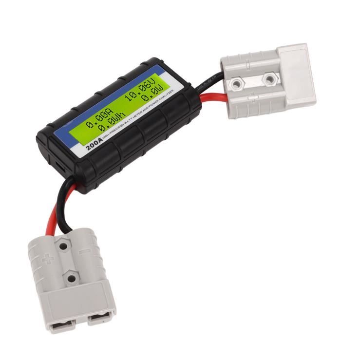 Analyseur De Puissance Numérique LCD 200A - Wattmètre/ampèremètre Pour Modélisme RC, 4.8-60V, Dimensions 83x42x24mm