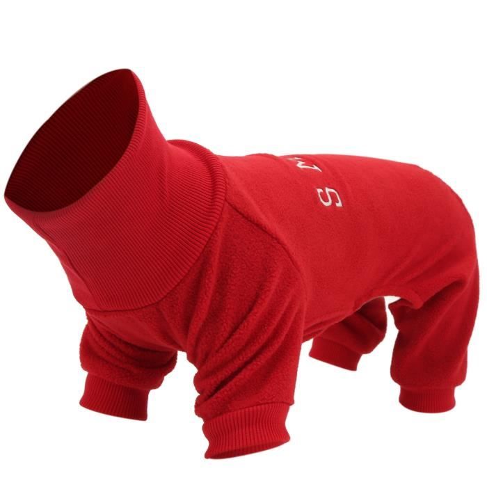 Meilleurs prix pour Vêtements pour chiens - DRFEIFY - Automne Saisons Hiver - Rouge - Peluche - Non