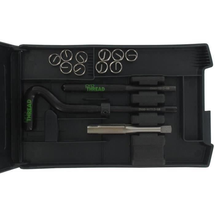 Pochette de réparation M10 x 1,00 pour filetages endommagés, livré avec outillage et inserts