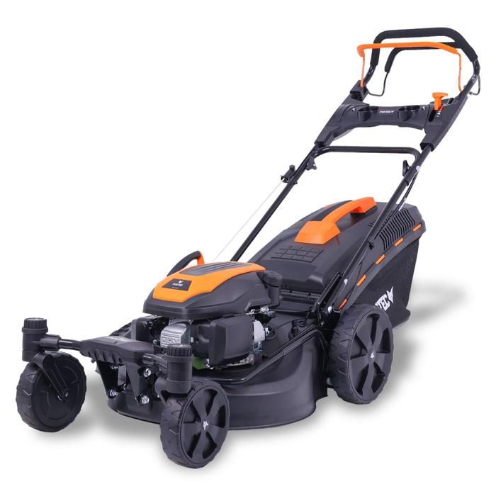 Tondeuse à gazon thermique autotractée FUXTEC FX-RM5170agile – 51 cm – 170 cm³ – 60L – Roues pivotantes – Easy Clean – Mulching