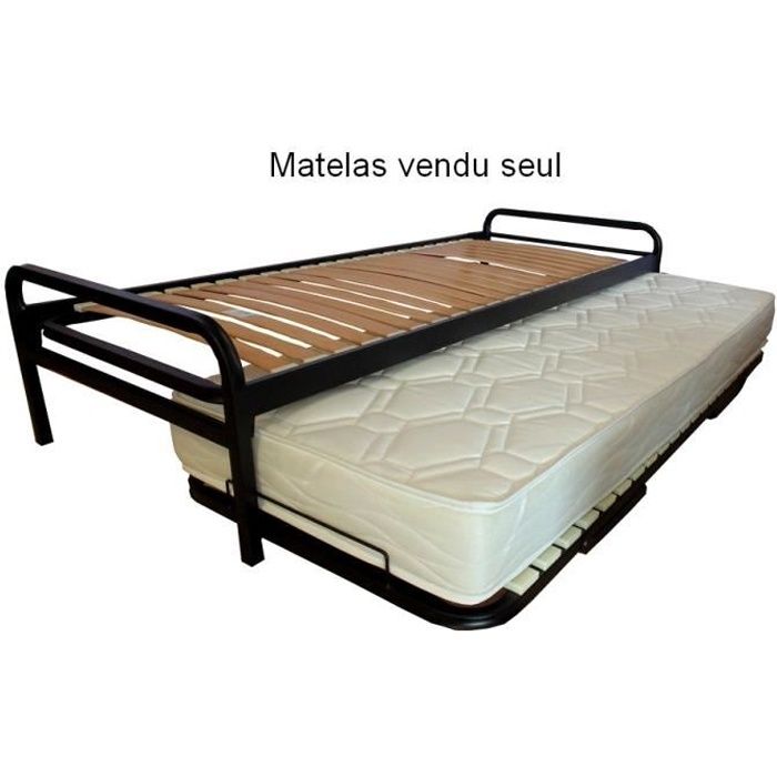Matelas mousse HEVEA SELECTION - Gigogne nacre HD30 80x190 cm - Ferme - Anti-acarien Matelas mousse HEVEA SELECTION - Gigogne nacre HD30 80x190 cm - Ferme - Anti-acarien