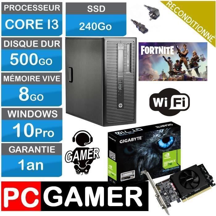 Ordinateur Gamer Hp 600 G1 Core I3 4130 3 4ghz Ssd 240 Go Hdd 500go Gt 710 2go Msi Cdiscount Informatique