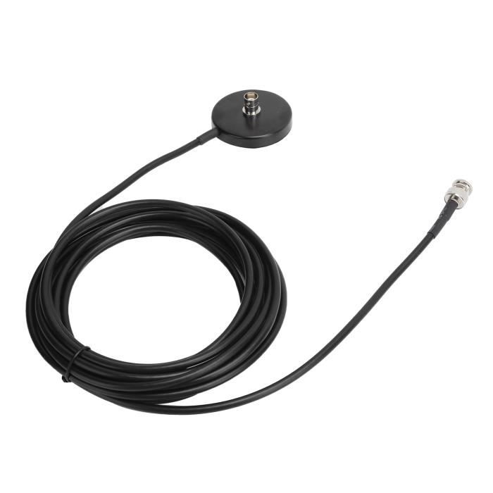 Base Antenna Magnetica Con Cavo 5 Metri | BNC Femmina A Maschio, Prolunga Per Radio Portatili, Ricetrasmettitori | Lusiyik