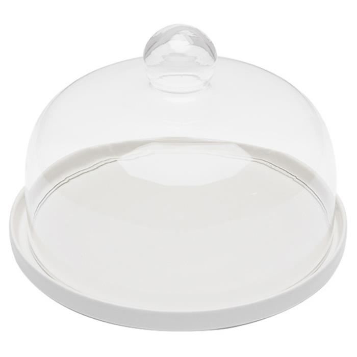 ABOOFAN Cloche à Gâteau En Verre - Couvercle Protecteur 26x26x16cm - Transparent Pour Pâtisserie