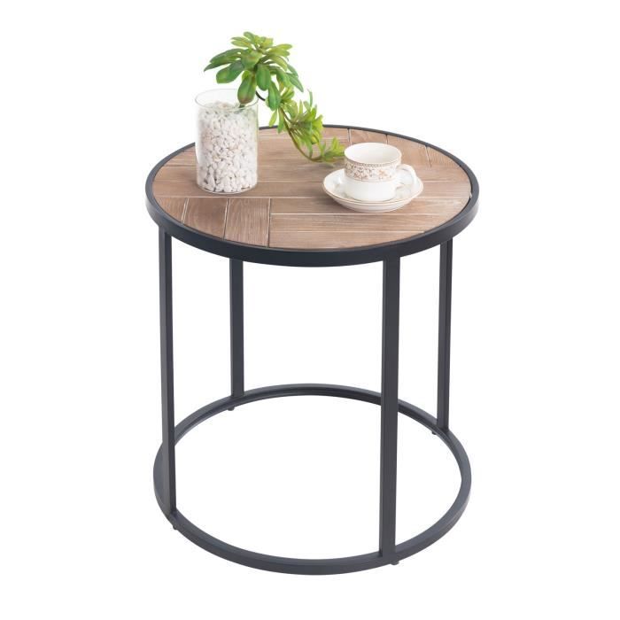 Plateau Table Rond Bambou 40cm - Meuble Salle à Manger Naturel