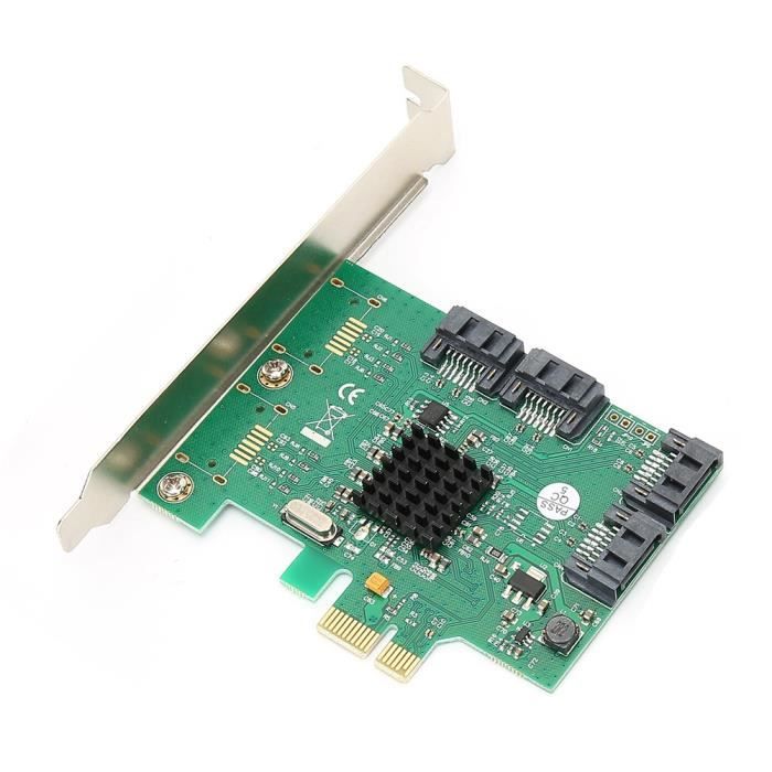 Cuifati PCIe SATA III Festplatten-Erweiterungskarte – 6 Gbit/s, 4 Ports, Für Desktop-PCs