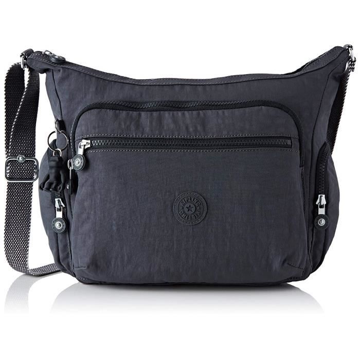 Sac à Bandoulière Kipling Amiren Matelassé - Gris Souris - Neuf Sans étiquette