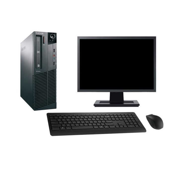 PC Lenovo M82 SFF Ecran 27 Intel i5-2400 RAM 16Go SSD 120Go Windows 10 Wifi - Lenovo