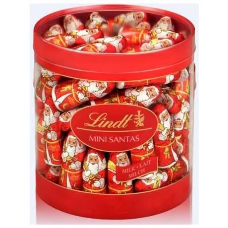 Confiserie de Noël: Minis Pères Noël au chocolat au lait, 70 x 10 Gr