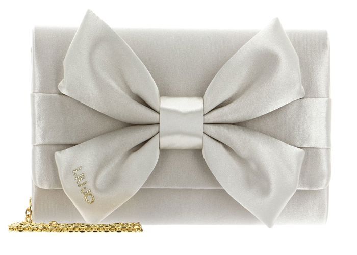 Girly HandBags Pochette Beige Lucida Con Pieghe – Serale, Formato 30,5 X 19 X 5 Cm - 2