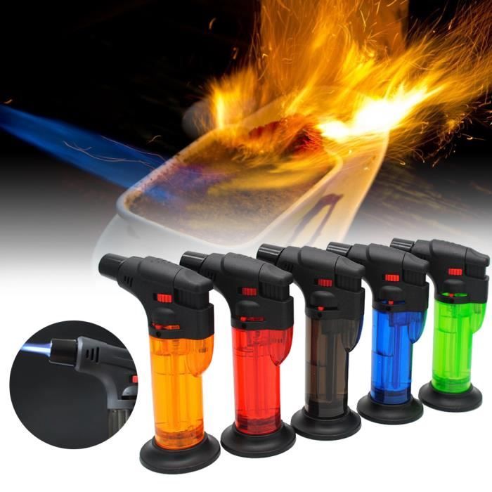 Briquet Tempête Rechargeable 15,6 Cm - Long, Coupe-vent, Flamme Réglable Jusqu'à 6cm/2850°C, Fenêtre Carburant | Pour Bougies, Barbecue, Camping, Cadeau Homme (sans Gaz)