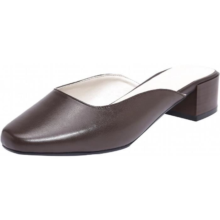mules femme fermées