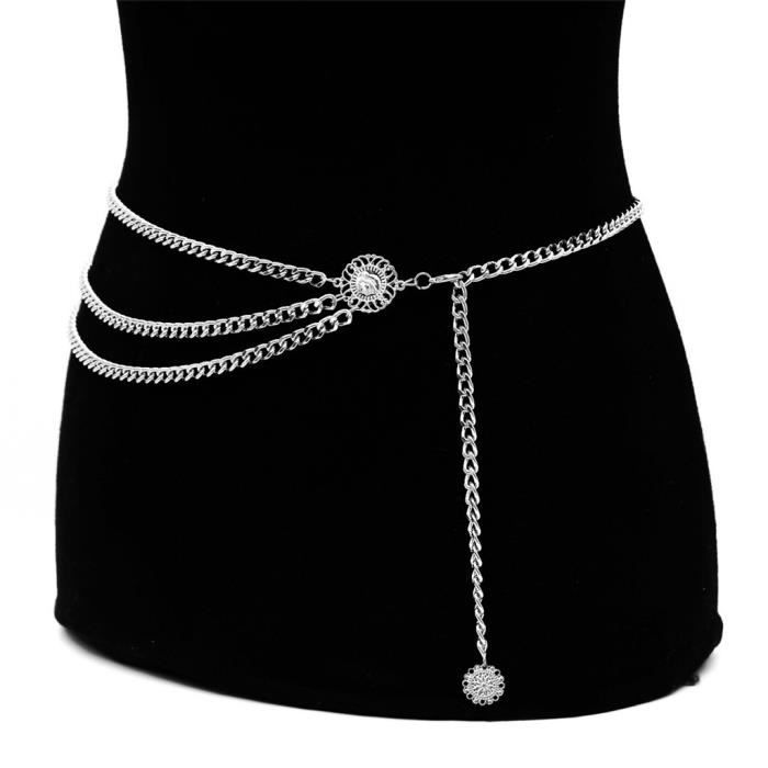 Ceinture Chaîne En Métal Doré Pour Femme - Accessoire De Taille Tendance - Neuf Avec étiquettes