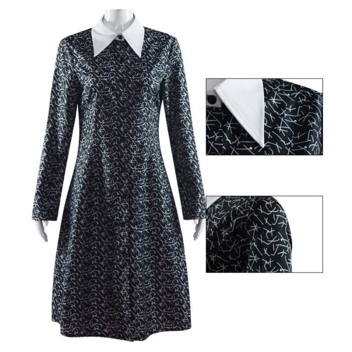 Robe de bal cosplay VITATA - Famille Adams - Mercredi - Noir - Fibre de ...