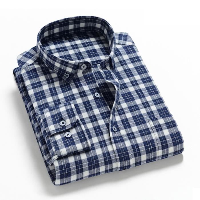 Chemise Homme Relco En Coton à Carreaux - Manches Courtes - Coupe Ajustée - Printemps/Été 2025 - Taille Régulière