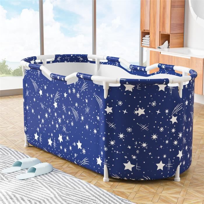 YUENFONG Baignoire Bébé Pliable, Baignoire Bébé Ergonomique Avec Pieds