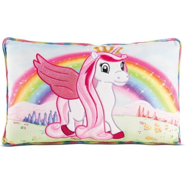 NICI Cojín Lissy Pony Unicornio Tamani 43 x 25 cm Multicolor – Cojín Suave niños y Adultos, cojín Infantil para casa, guardería o de Viaje – 49997 NICI Cojín Lissy Pony Unicornio Tamani 43 x 25 cm Multicolor – Cojín Suave niños y Adultos, cojín Infantil para casa, guardería o de Viaje – 49997