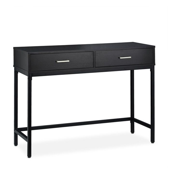 Table de chevet, 2 tiroirs, HxLxP: 60x40x40 cm, pour chambre à coucher