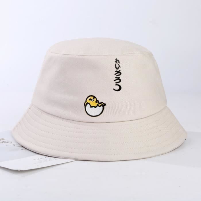 Chapeau De Soleil Pa'lante Marron - Broderie Papillon, Protection UV, Tissu Extensible