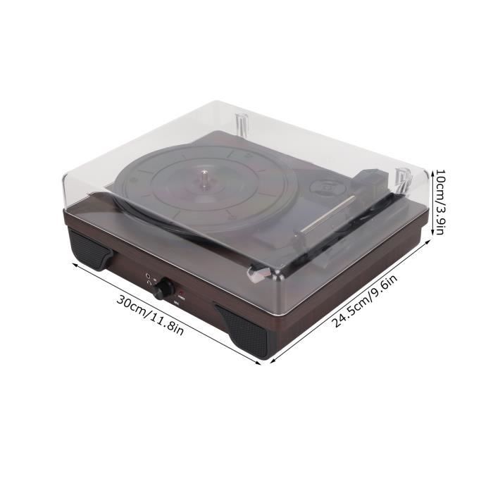 Haut-parleur Bluetooth Style Tourne-disque Vintage – Avec Veilleuse Et Affichage Heure – Design Rétro, Son Stéréo – Idée Cadeau