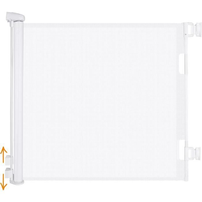 Barrière De Sécurité Pour Bébés Et Chiens – 2 Pièces Sans Perçage – Maille Nylon 110x72 Cm – Escaliers, Portes