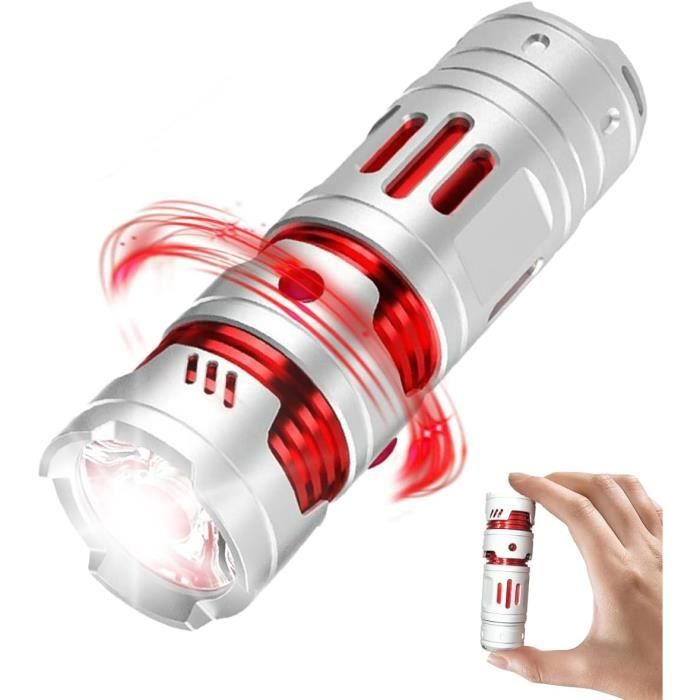 🔦Vente flash-50 % de réduction🔥Mini lampe de poche portable avec tête rotative