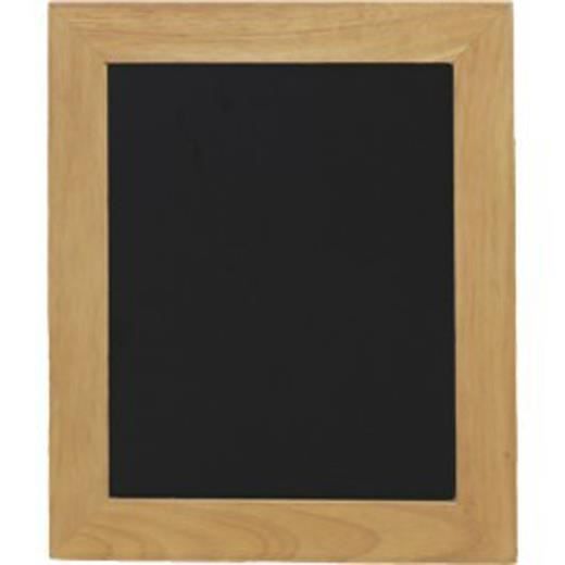 Ardoises murales noires pour cafés et restaurants encadrement bois coloris teck 30x40cm