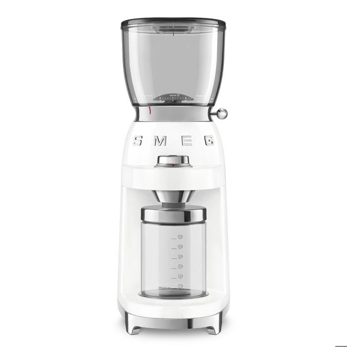 Broyeur à café - SMEG CJF01WHEU - Blanc - 30 niveaux de broyages