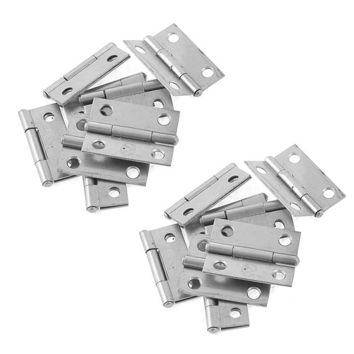 60 Charnières De Placard Pliantes 1.5 Pouces – SODIAL, Rectangle, Pour Porte Meuble