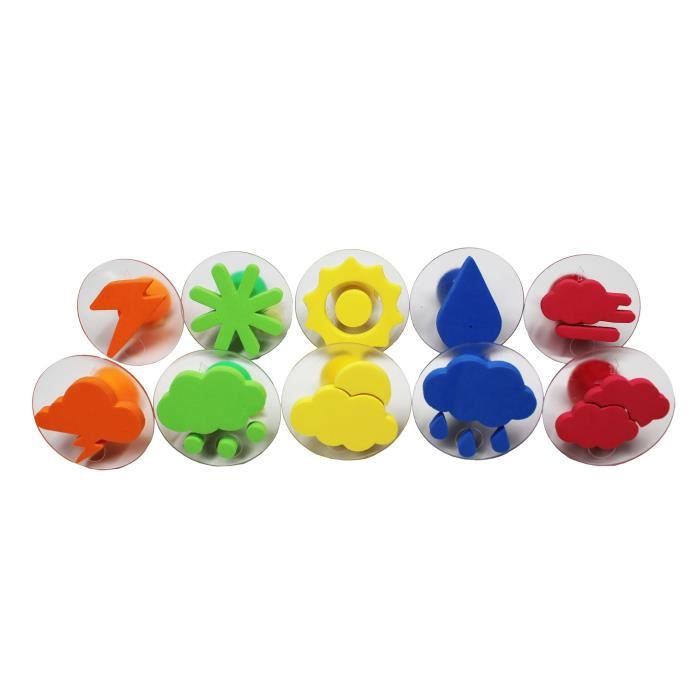 Lot De 12 Tampons Encreurs Noël Pour Enfants - Motifs 20mm, Encre Rouge Et Verte, Mousse Lavable