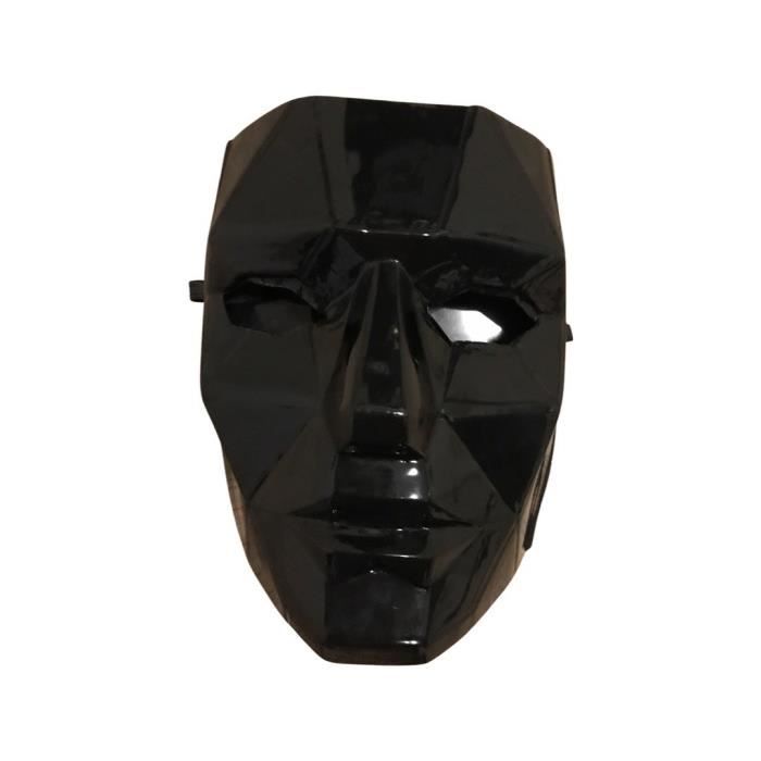 Masque déguisement SQUID GAME Chef Noir Adulte Mixte 2 ans de garantie Cdiscount