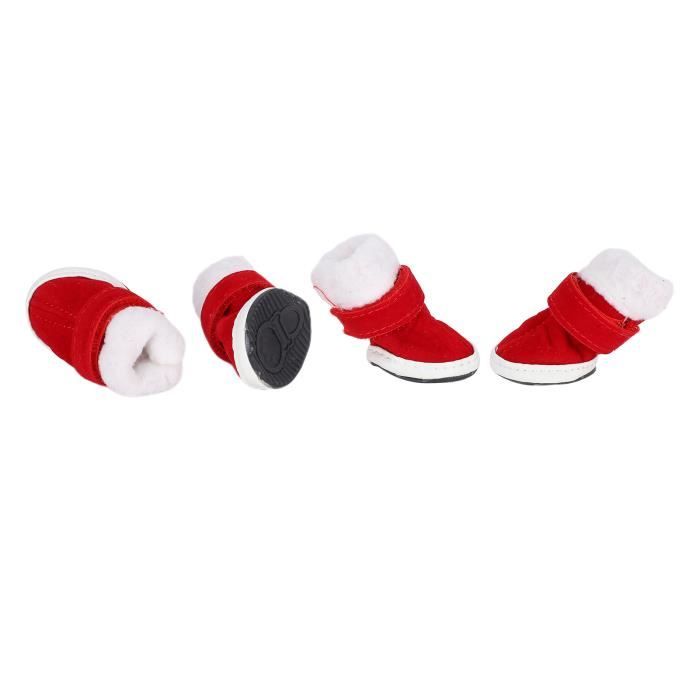 Bottes Bébé Automne/hiver Avec Décoration Noël - Doublure Fourrure, Chaussons Chauds 0-3 Ans, Pour Filles Et Garçons
