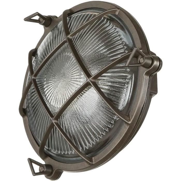 Luminaire Mural Extérieur En Laiton Et Verre Antique Ip64 Pour Balcon ...