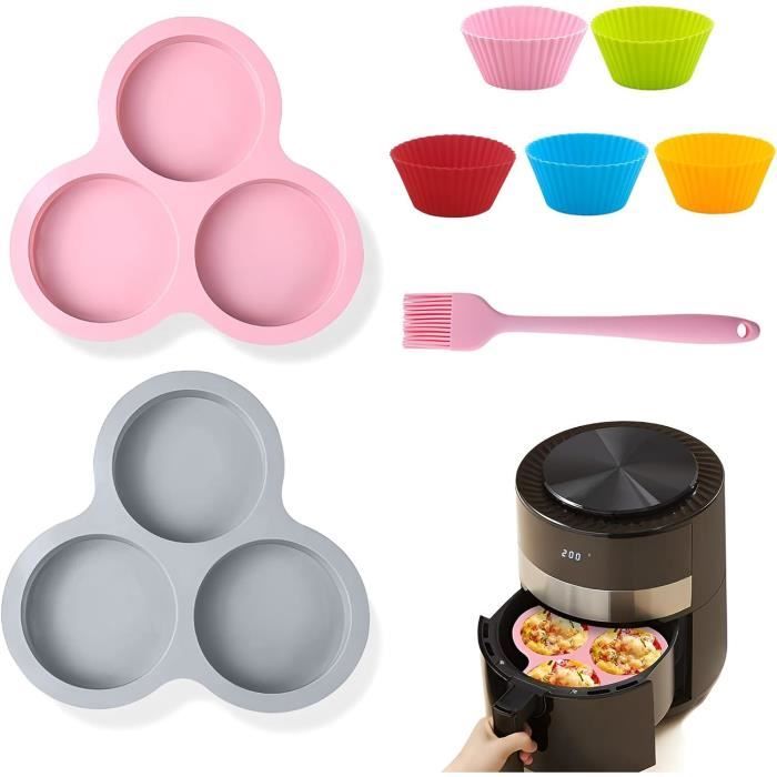 Mocraft Lot De 8 Ramequins Silicone Pour Friteuse à Air - Moules Réutilisables Avec Gants