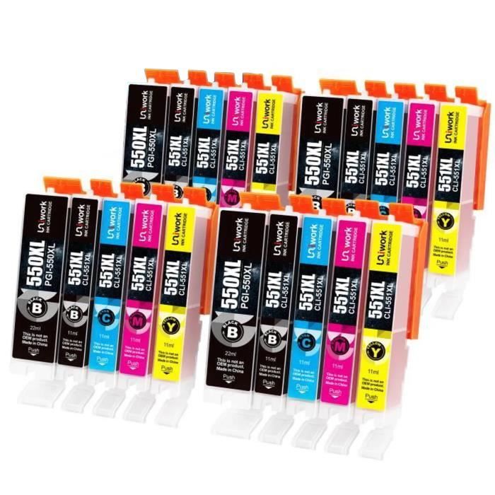 Cartouche Encre Canon Cartouches D'encre CANON PGI-550XL / CLI-551