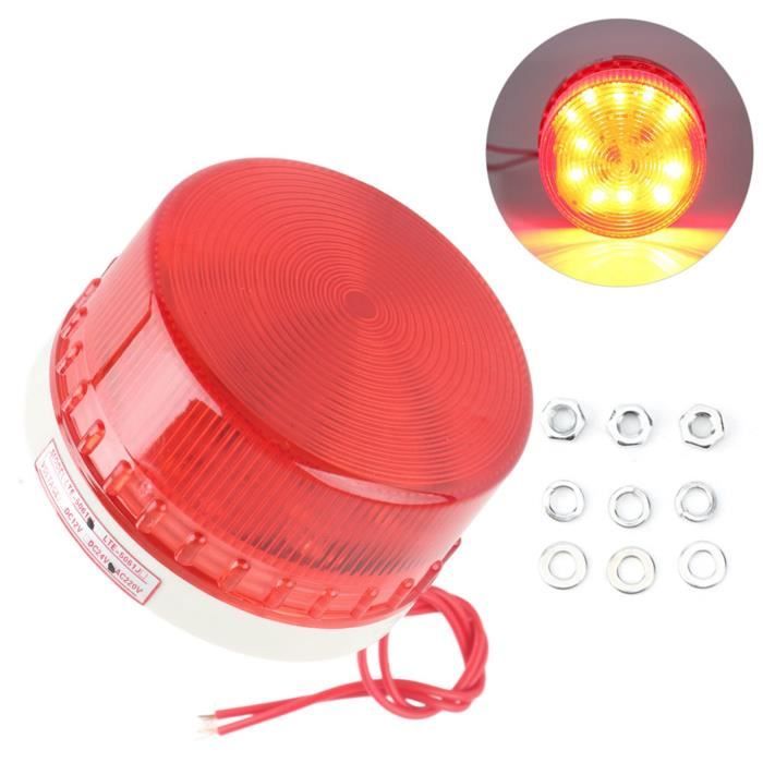 Feu Clignotant LED Rond Pour Véhicule - Balise D'avertissement, Lumière Stroboscopique - Pour Voiture, Camion, Utilitaire