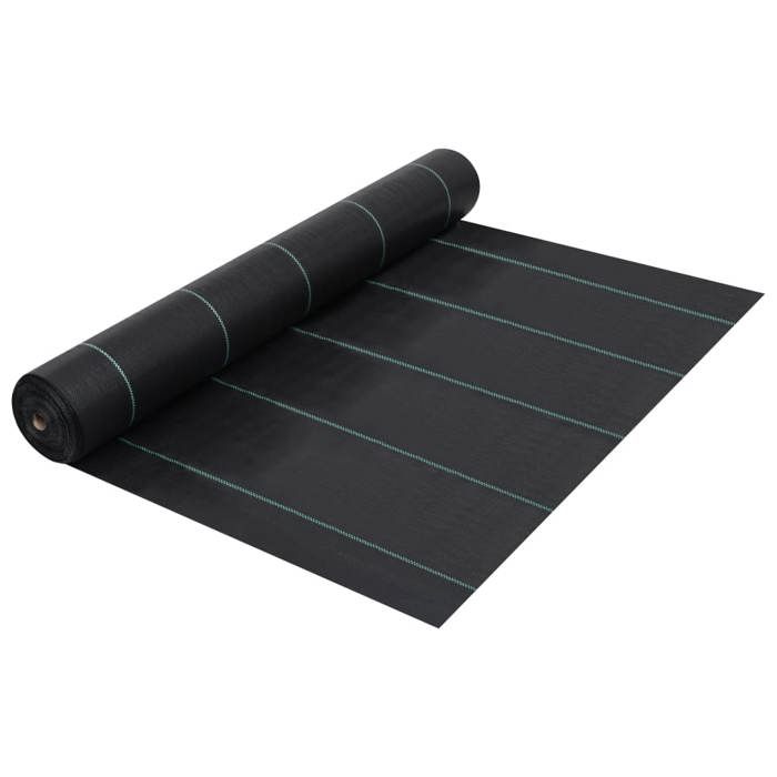 Vidaxl Toile de paillage - Noir 2x10 m