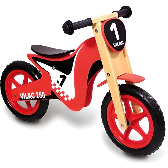 MOTO ENFANT ROUGE DRAISIENNE DESIGN MOTO