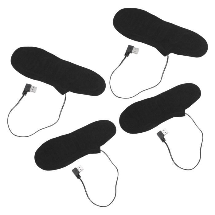 VINGVO Semelles chauffantes rechargeables 4 pièces semelles chauffantes  électriques chauffe-pieds USB Rechargeable haute - Cdiscount Chaussures