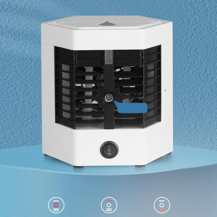 Mini ventilateur portable - Vvikizy - Blanc - 2 vitesses - Silencieux - USB - Vvikizy