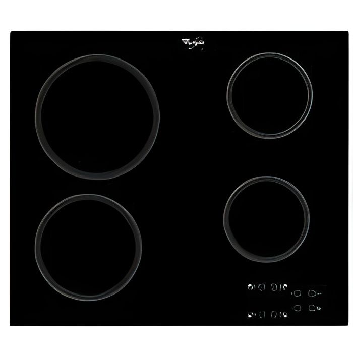 Plaque de cuisson vitrocéramique - WHIRLPOOL AKT 801-NE - Noir