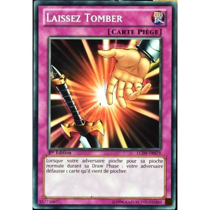 Carte YUGIOH LCJWFR079 Laissez Tomber FR Cdiscount Jeux Jouets