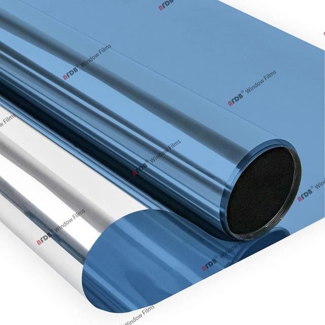 FILM POUR VITRAGE Blue Silver 90x300 Cm Teinte De Fen tre Thermique film-pour-vitrage-blue-silver-90x300-cm-teinte-de-fen-tre-thermique