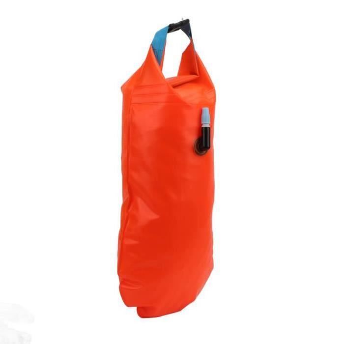 Bouée De Nage Gonflable Très Visible - Avec Ceinture Ajustable - Pour Natation En Eau Libre, Snorkeling, Kayak - Adultes Et Enfants - 12